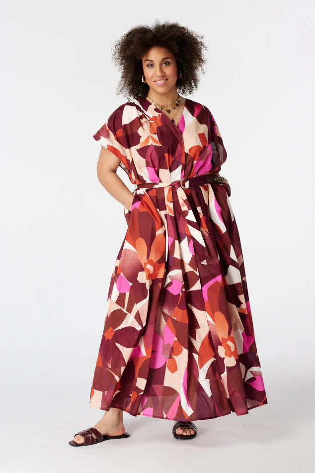 Robe maxi avec ceinture