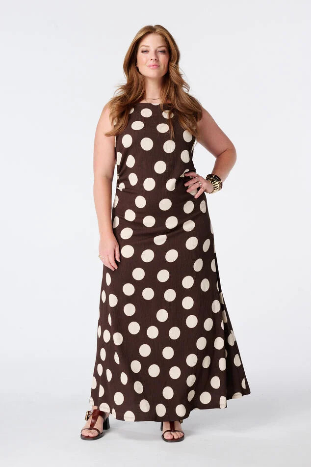 Robe maxi avec imprimé