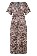 Robe maxi avec imprimé